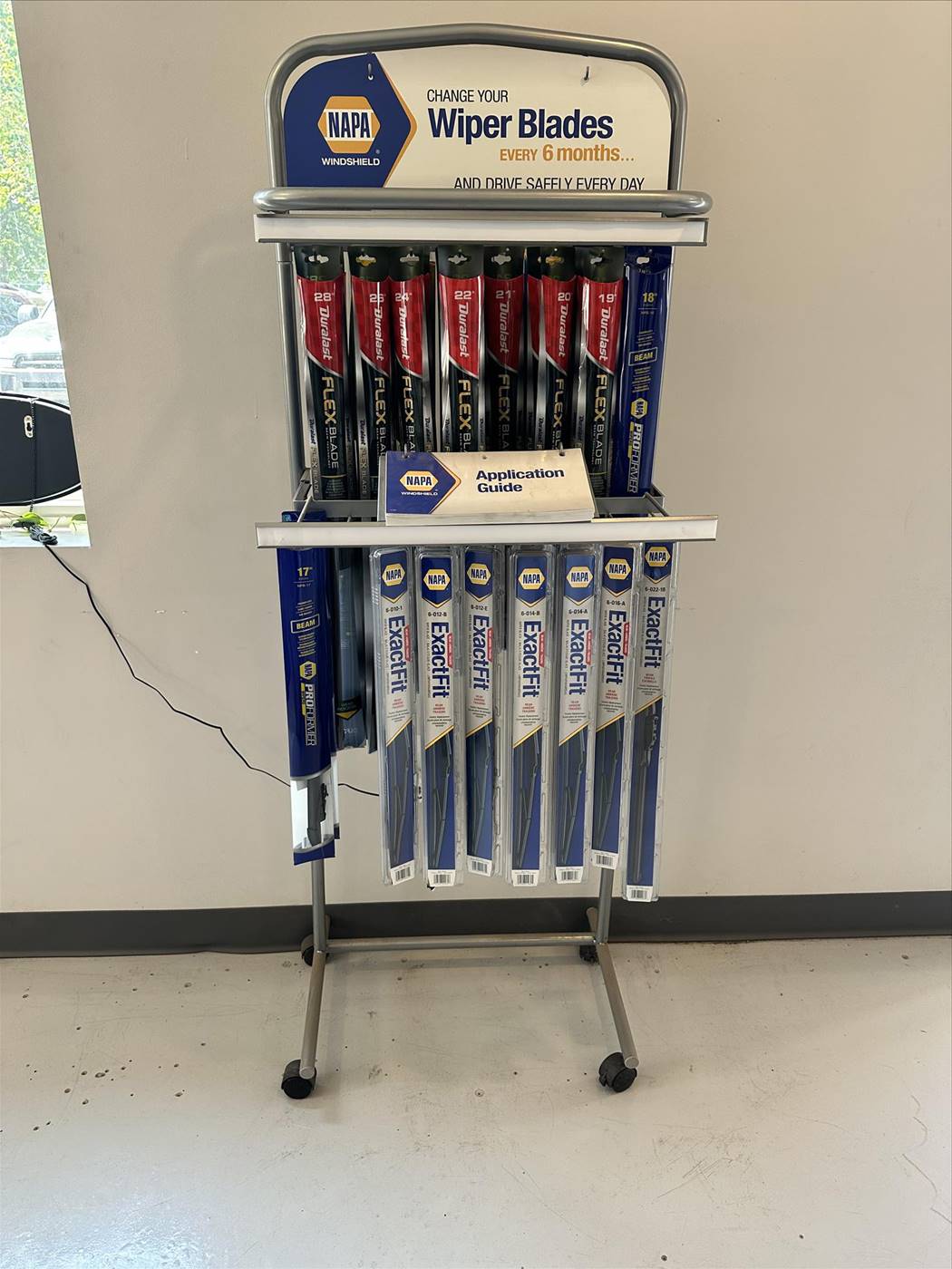 Parts and service display at Corner FS